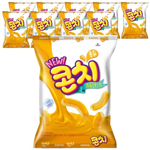 크라운 콘치 크림치즈 과자