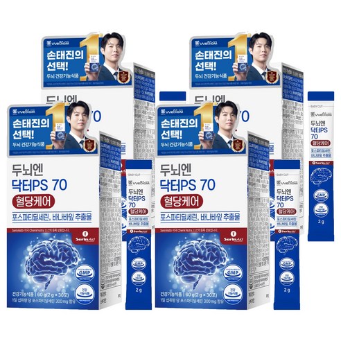 위바이옴 두뇌엔 닥터PS 70 혈당케어 30p, 60g, 4개