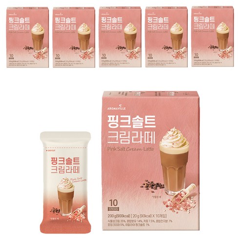 아로마빌커피 핑크솔트 크림라떼
