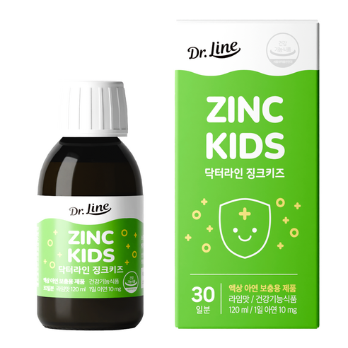 닥터라인 징크키즈 액상 아연 라임맛, 120ml, 1개