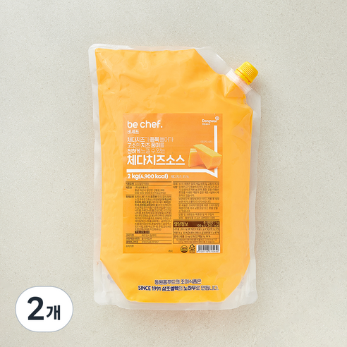 [로켓프레시] 비셰프 체다치즈소스, 2kg, 2개