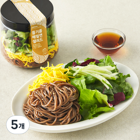 [로켓프레시] 세끼판다 들기름 메밀면 샐러드, 271g, 5개
