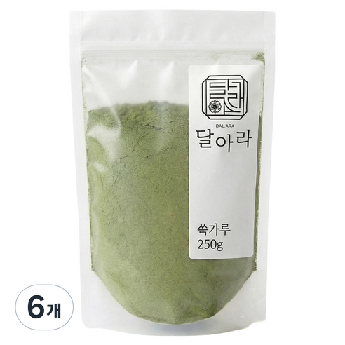달아라 국내산 쑥가루, 250g, 6개