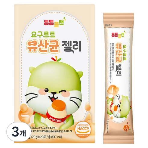 아람농장 튼튼플랜 요구르트 유산균 젤리 20p
