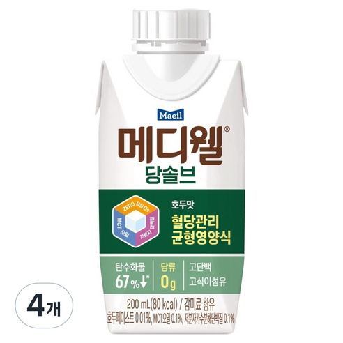 메디웰 당솔브 호두맛 혈당관리 균형영양식