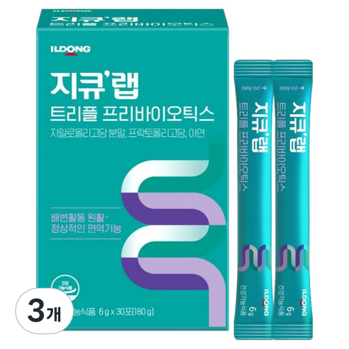 지큐랩 트리플 프리바이오틱스 30p, 180g, 3개