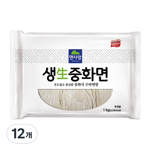 면사랑 생중화면 각형, 1kg, 6개