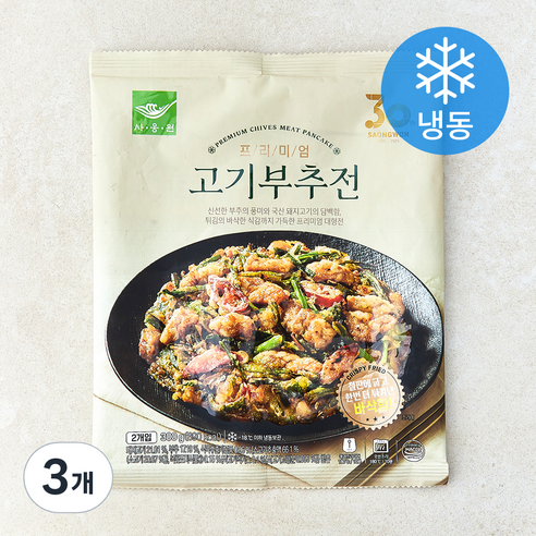 [로켓프레시] 사옹원 프리미엄 고기부추전 (냉동), 300g, 3개