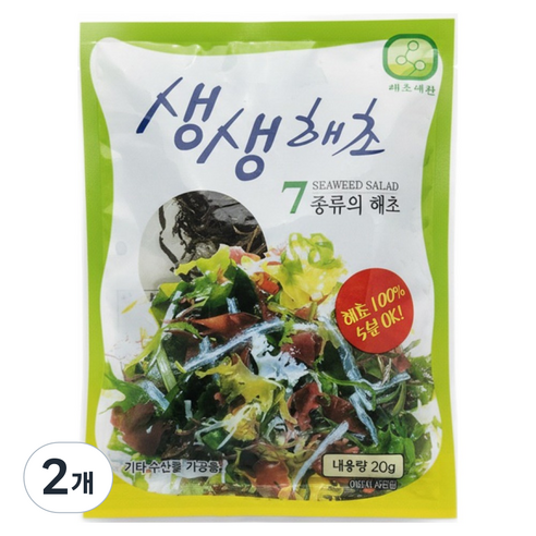 해초예찬가 생생해초, 20g, 2개