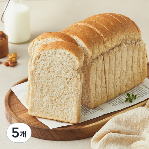그래밀 알곡그대로눌러내린 통밀식빵, 450g, 5개, 1개입
