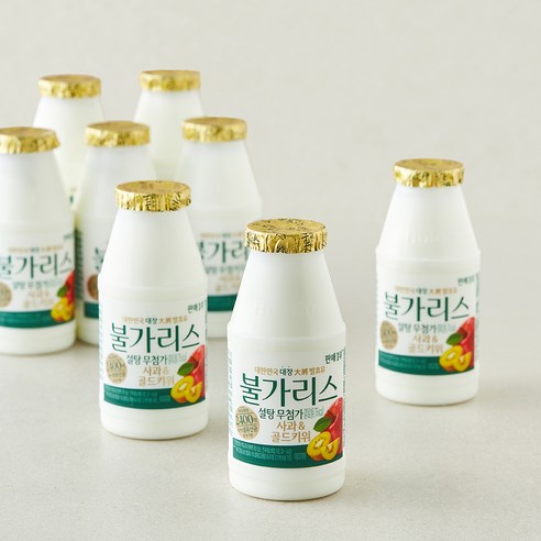 [로켓프레시] 남양유업 불가리스 설탕 무첨가 사과 & 골드키위 요구르트