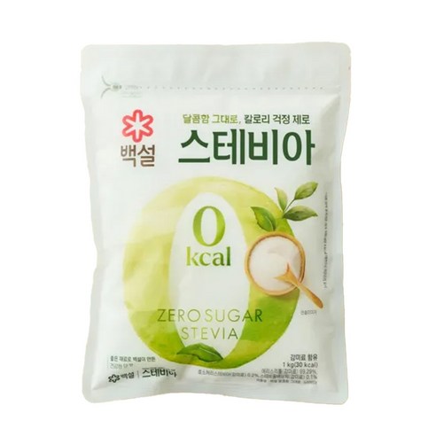 백설 달콤함 그대로 스테비아, 1kg, 3개
