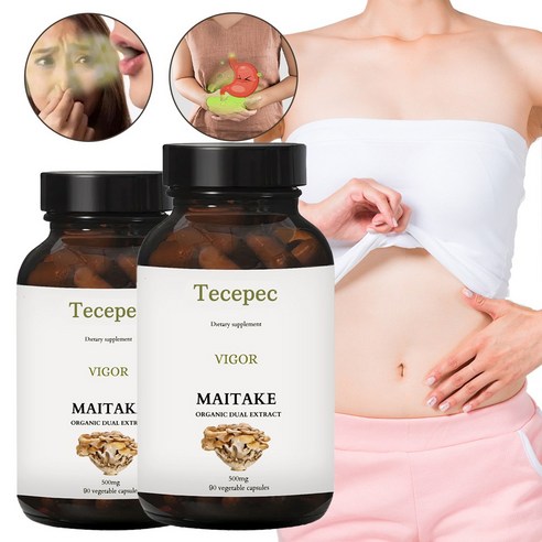 무용수분 500mg - 유기농 이중추출물 - 에너지와 면역력 - 고효율 활성성분, 청정 허브 포뮬라, 1개, 60회분