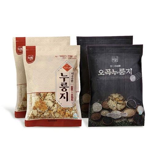미식본가 오곡 파로카무투 누룽지 530g 4팩, 백미 현미 흑미 보리 찹쌀 둥굴레 누룽지탕