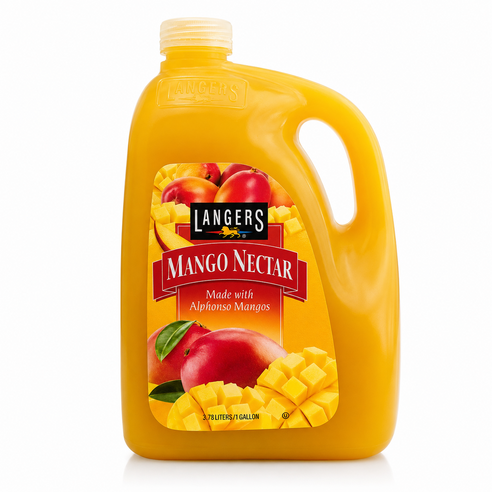 굿픽샵 코스트코 랭거스 망고넥타 3.78L 대용량 망고주스 알폰소망고 음료 과일주스+고급사탕증정, 2개, 3.78L