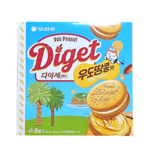 오리온 다이제샌드 우도땅콩