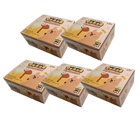 키키쿼카의 땅콩초코롤 (초콜릿과 땅콩크림이 담긴 곡물바), 12g, 100개