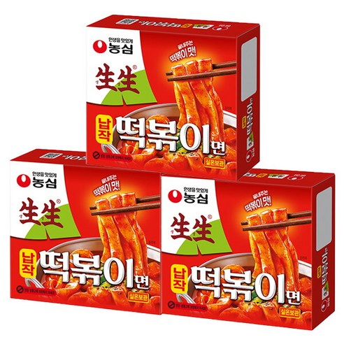 농심 생생 납작 떡볶이면