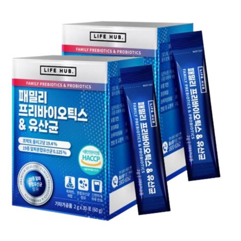 라이프허브 패밀리 프리바이오틱스 유산균 30p