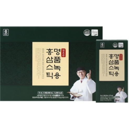 [김오곤] 명품녹용홍삼스틱(15mL x 30포) + 쇼핑백
