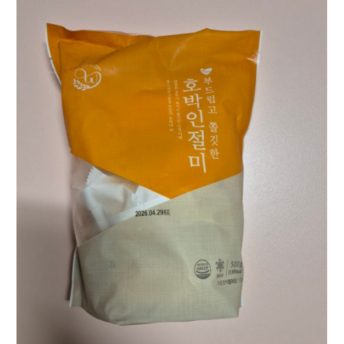 [정품] 창억떡 호박인절미 개별포장 아침식사대용 500 g 3 봉지