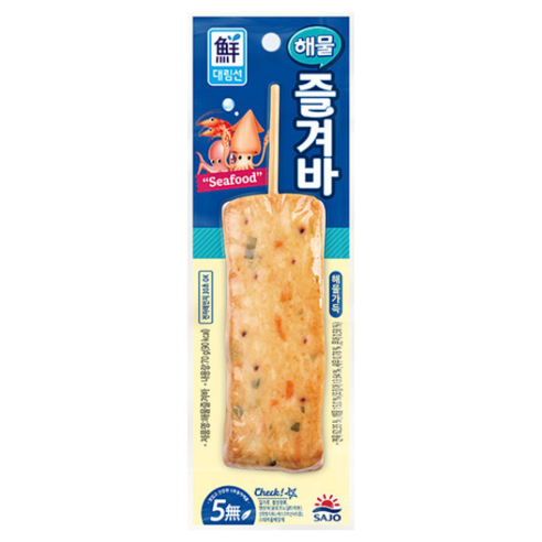 [사조대림] 해물즐겨바 70g X 5개 핫바간식SB30