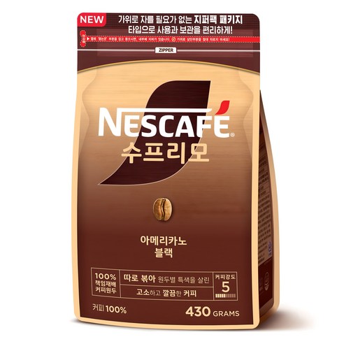 네스카페수프리모 아메리카노 블랙 원두커피믹스