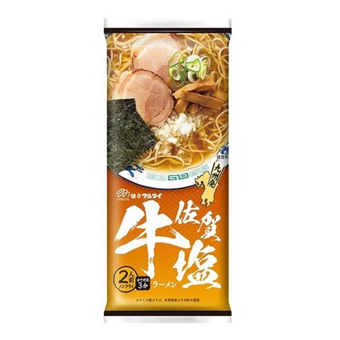 마루타이 사가 소고기 시오라멘 2인분 일본 소금맛 라멘