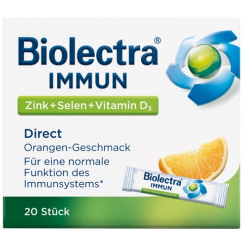 독일 Biolectra immun 바이오렉트라 이뮨 아연 비타민 셀레늄 무글루텐 과립 20개