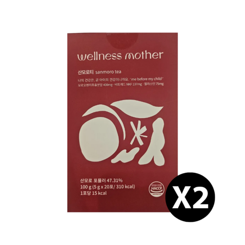 웰니스마더 산모로티 5g X 20포, 2박스