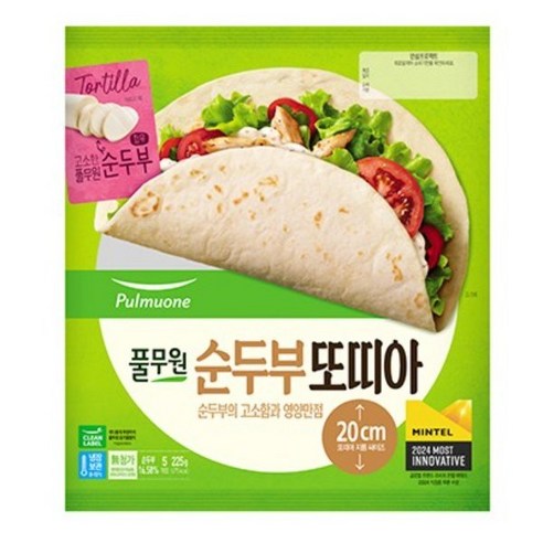 풀무원 순두부 또띠아 8인치