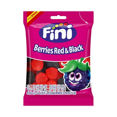 피니 라즈베리향 앤드 블랙베리향 젤리 85g