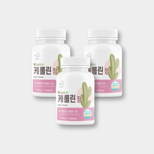 순수한줌 고용량 식물성 케롤린 정 1000mg x 60정, 3개, 60회분