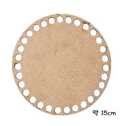 양말목 공예 부자재 MDF 15cm 원형타공판 1봉지 10개입, 1개
