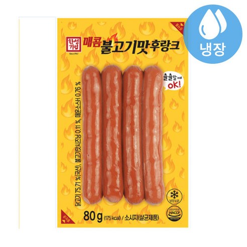 한성 매콤 불고기맛 후랑크 80g (15개) 아이스박스