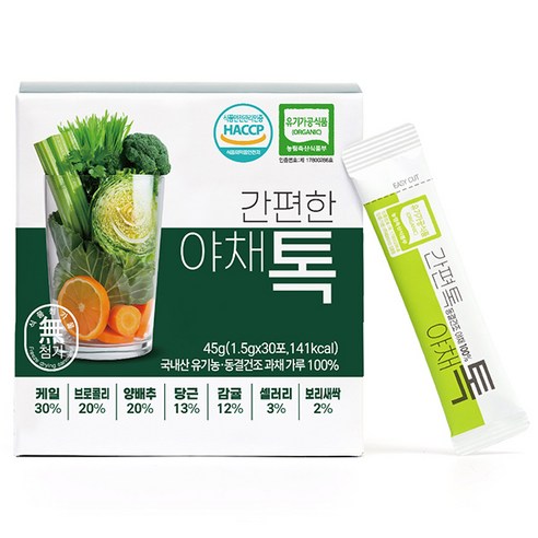산마을 간편톡 야채톡(스틱), 1.5g, 30개