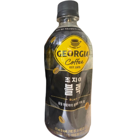 조지아 크래프트 블랙, 470ml, 6개