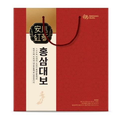 대상웰라이프 홍삼 대보 40ml 24포 x 1박스