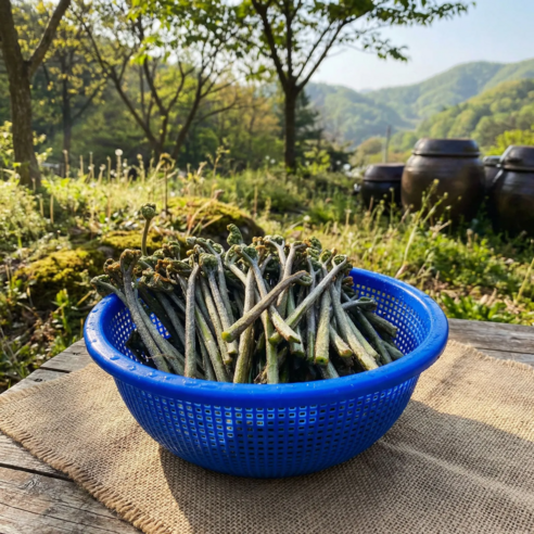 [다정한농산물] 향긋 국내산 제철 생 고사리, 1개, 4kg