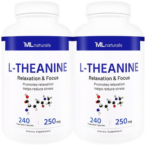 [미국빠른직구] 마이라이프 내추럴스 L-테아닌 250mg 240정 2병