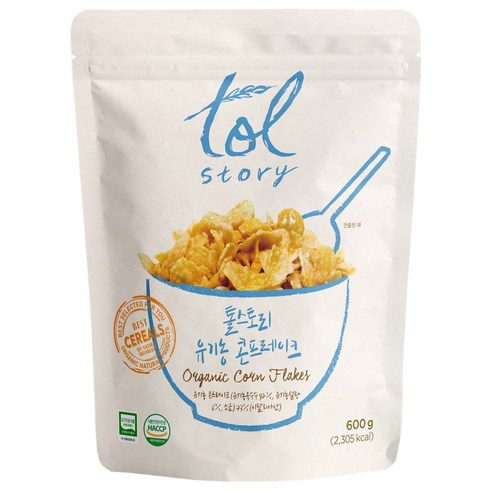 톨스토리 유기농 콘푸레이크, 600g, 1개