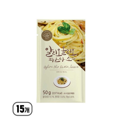 이지쉐프 알리오올리오 파스타 소스 1인분 개별포장 혼밥 닥터맘오가닉
