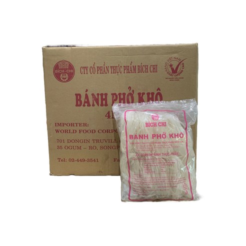 베트남 비치치반포코 쌀국수, BANH PHO KHO 500g