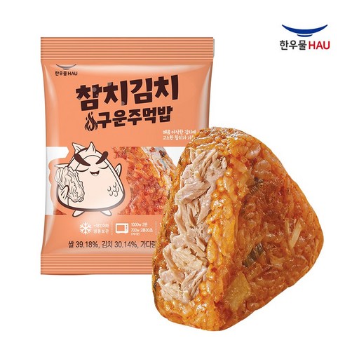 한우물 구운주먹밥 참치김치 100g, 100g, 5개
