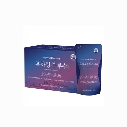 이너셋 흑하랑 부루수 상추진액 타트체리 숙면 액상차 1box (10포), 100ml, 1개