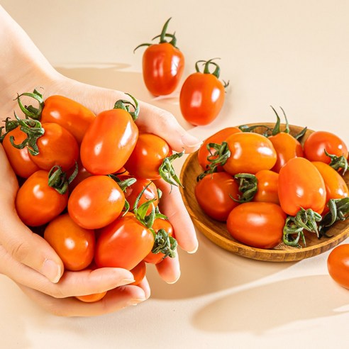 [국내산] 산지직송! 논산 대추 방울 토마토 1~3번 로얄과 2kg, 500*4팩, 1박스, 대추 방울토마토 2kg