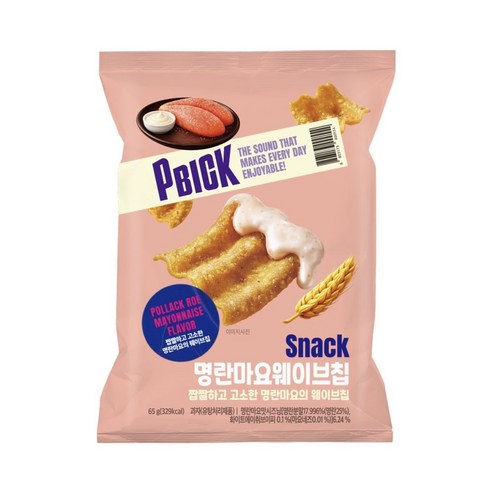 명란마요웨이브칩, 8개, 65g