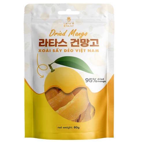 베트남 라타스 건망고 망고햠량 95% 다양한 용량