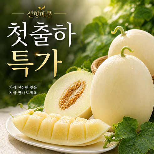 [첫출하특가] 고령 설향메론 국내산 산지직송 달달 아삭 제철 메론
