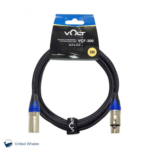 VOLT 마이크 케이블 VCF-300 XLR 캐논 3M 보컬 강의용 유선 다이나믹 마이크 연장 음향 선 [정품/빠른배송]